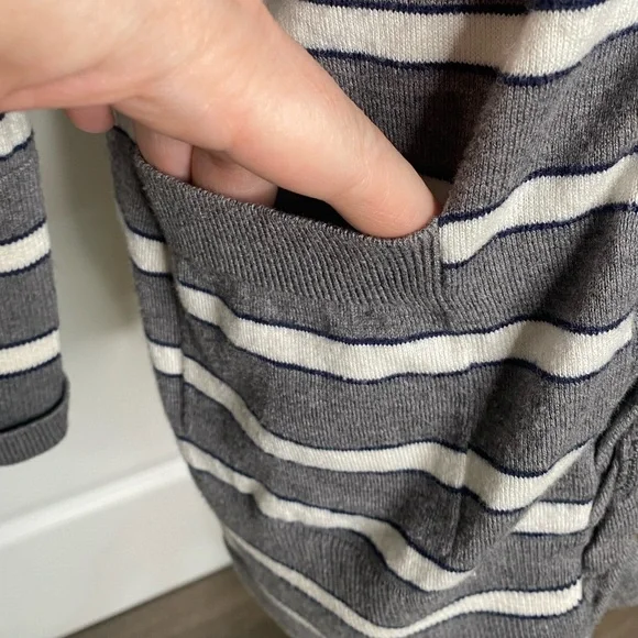 LAST CALL Banana Republic Small Striped Cardigan - Picture 3 of 9